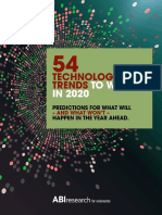 ABI Research 54 Technology Trends To Watch in 2020