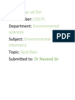 Environmental Chemistry Assingment