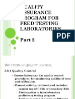 Quality Assurance Program For Feed Testing Laboratories Presentation Part 2