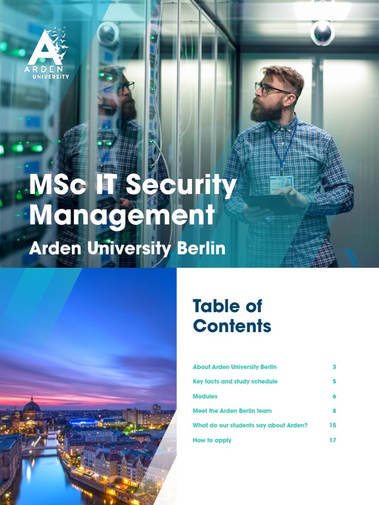 Arden Berlin MSC It Security Management Module Brochure | PDF | Risk ...