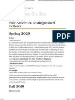 Past Anschutz Distinguished Fellows - Program in American Studies