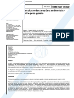 NBR ISO 14020 2002 Rótulos e Declarações Ambientais - Princípios Gerais