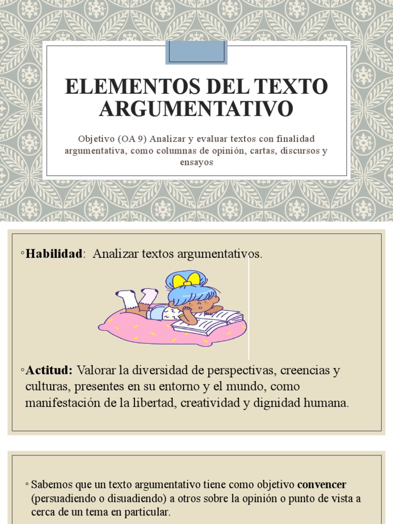 Elementos Clave del Texto Argumentativo | PDF | Coche | Nicotina
