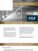 Presentation - Slides MALONE Mass Timber Connections Webinar 210609