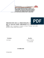 Promoción de la fisioterapia para mejorar la calud de vida en Carapal de Guara