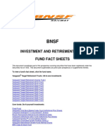 Investment and Retirement Plan Fund Fact Sheets