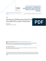 The Impact of Performance-Based Assessment on ESL Learners' Motivation