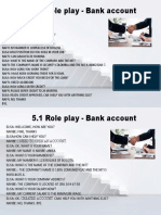 5.1 Role play - Bank account