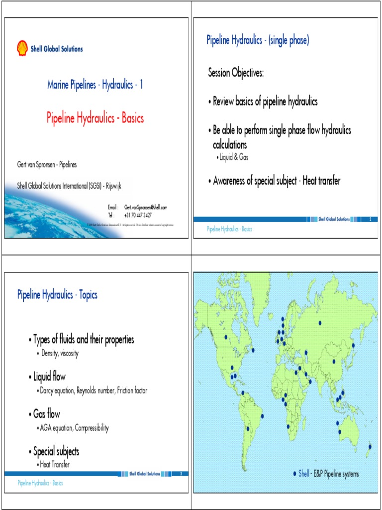 1 Pipeline HydraulicsBasics PDF Fluid Dynamics Viscosity
