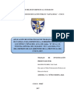 Aplicacion de Estrategias de Trabajo Com Padres de Familia para Disminuir La Sobreproteccion en Niñas y Niños