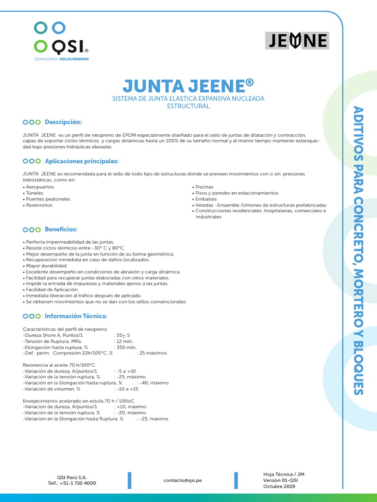 Junta Jeene | PDF | Epoxy | Hormigón