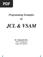 Programming Examples In: JCL & Vsam