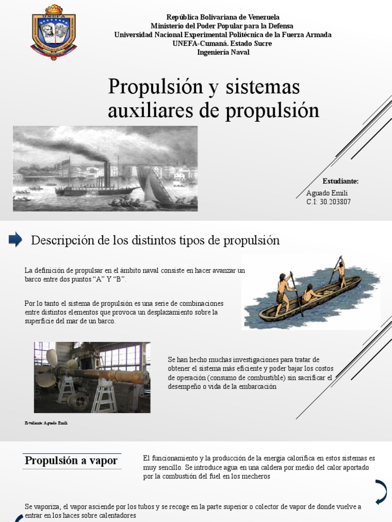 Propulsión | PDF | Vapor | Eje