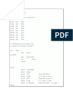 rutina para la conversion A-D 16f877