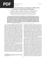 Cerebrospinal Fluid Penetration of Amikacin in Children With Community-Acquired Bacterial Meningitis