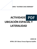 Actividades Espaciales y Lateralidad