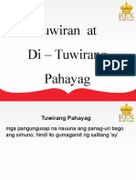 Aralin 19 Tuwiran at Di Tuwirang Pahayag