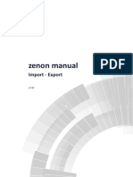 Zenon Manual: Import - Export