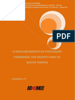 O Envelhecimento Da População Paraibana 2000 - 2010