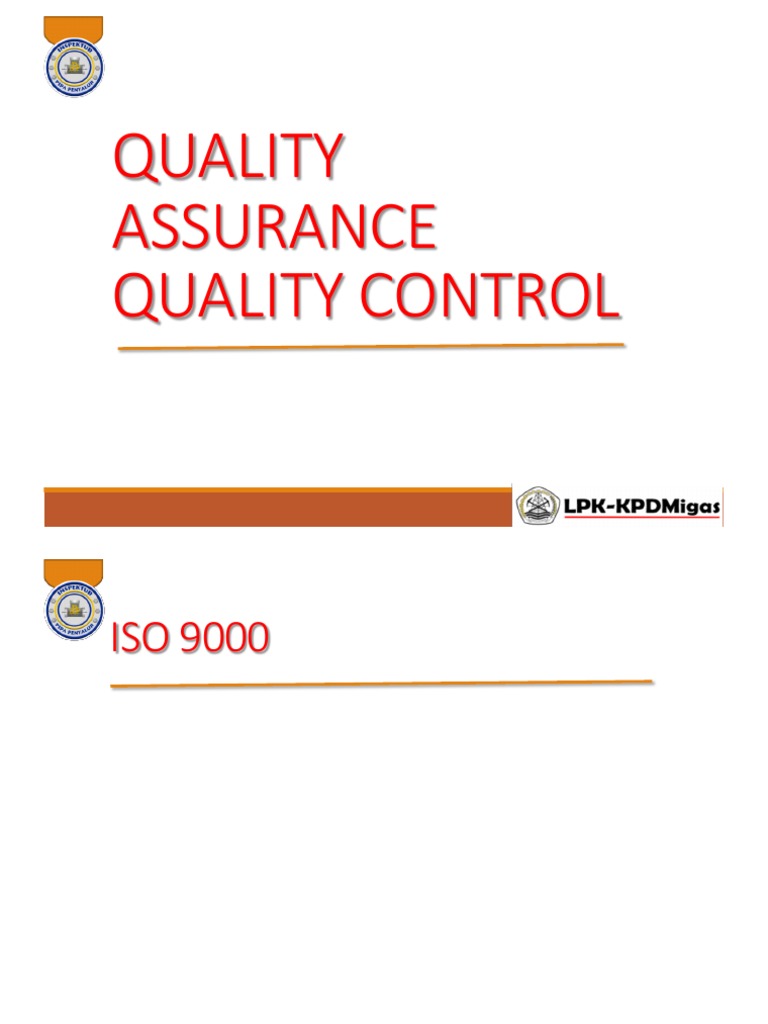Quality Assurance Quality Control PDF Quality Assurance Iso 9000