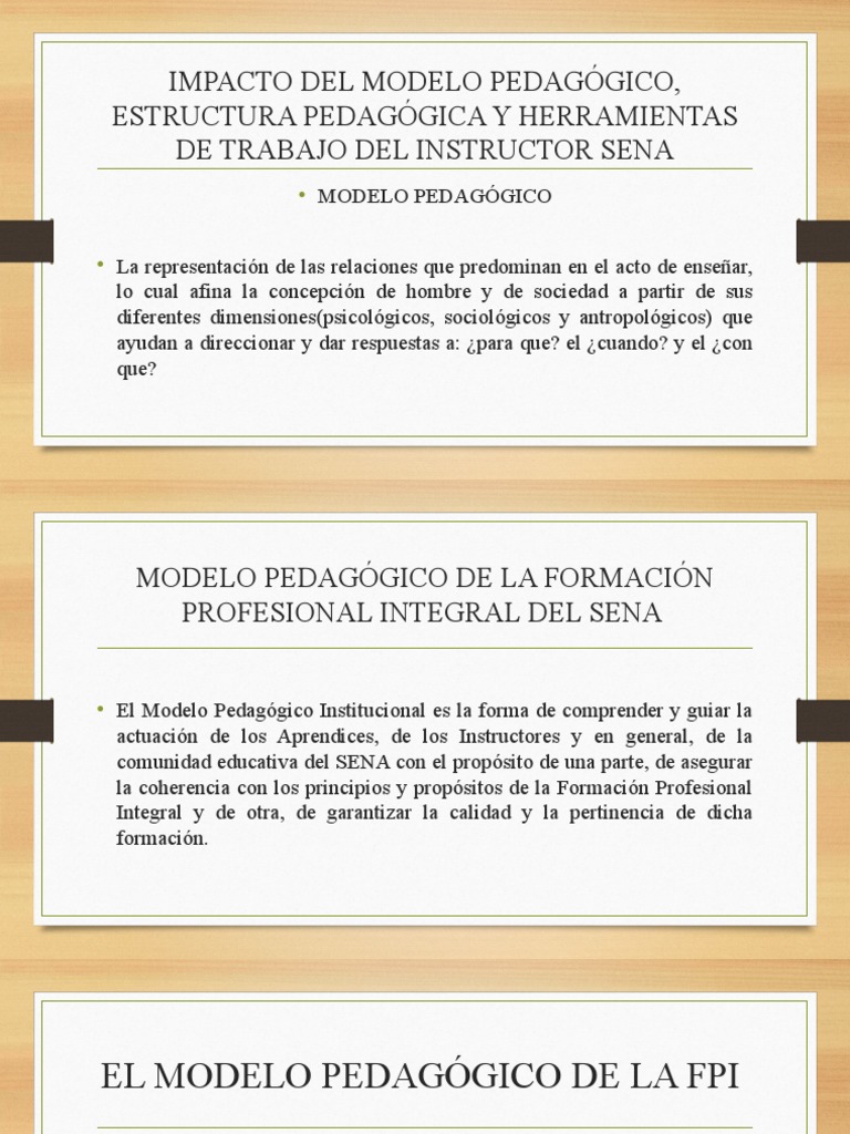 Impacto Del Modelo Pedagogico Estructura Pedagogica y Herramientas de ...