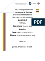 Instituto Tecnológico de Mérida - Licenciatura en Administración - Tarea ADA 4.12 CASO BIG BOY