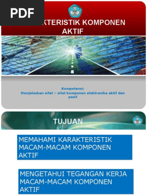 Karakteristik Komponen Aktif Pdf