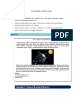 LKPD Hukum Gravitasi Newton
