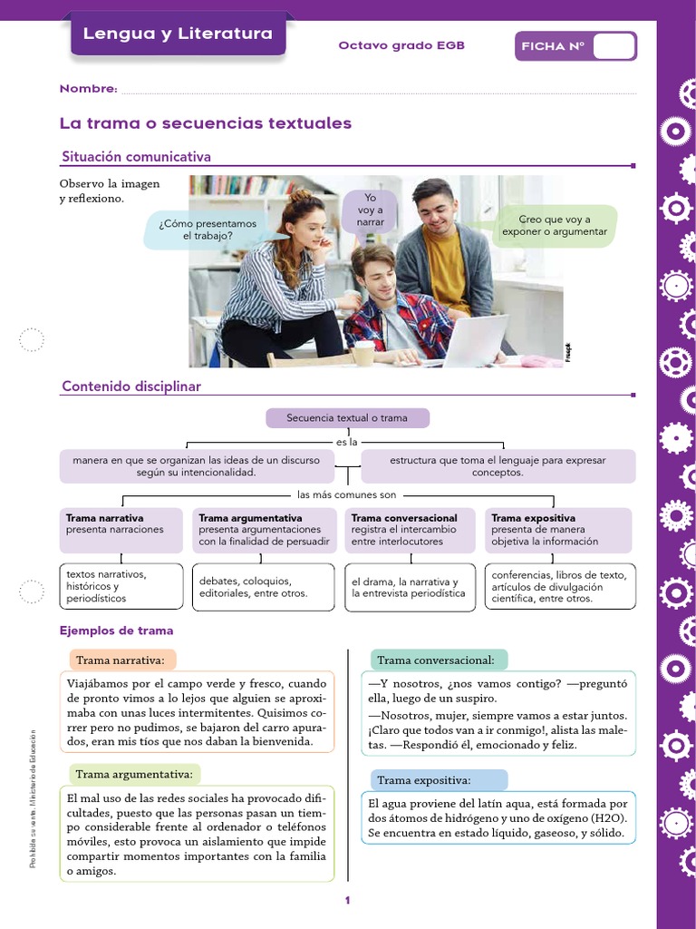 Ejemplos de Tramas Textuales | PDF | Naturaleza | Alimentos