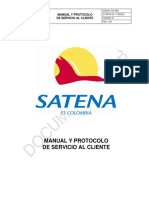 Sat-M87 Manual y Protocolo de Servicio Al Cliente V1