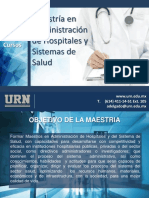 Maestría en Administración de Hospitales y Sistemas de Salud 2020