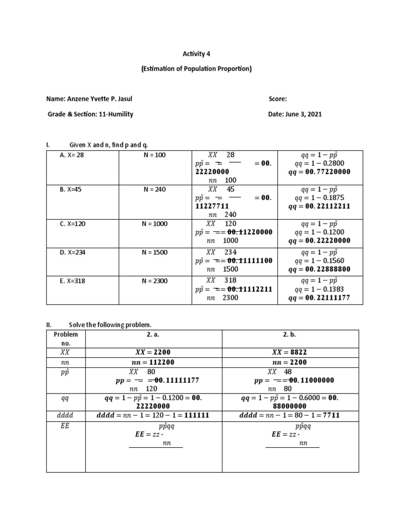 Activity 4 Statistics | PDF | Statistical Theory | Statistics