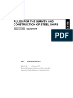 Rules For The Survey and Construction of Steel Ships: Part L