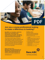 Are You A Young Professional Looking To Make A Difference in Banking?