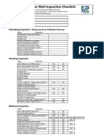Inspection Checklist Private Wells