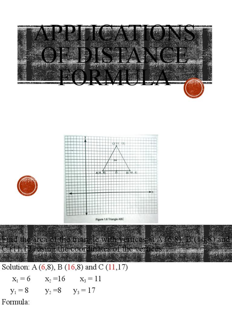 Distance Formula Applications in Geometry | PDF | Area | Geometric Shapes