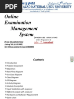 Online Examination Management System: (A Web Based Application)