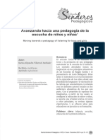 Avanzando Hacia Una Pedagogía de La Escucha