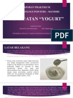 Laporan Pembuatan Yoghurt