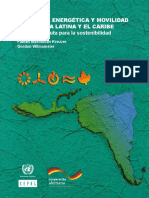 Eficiencia Energética Y Movilidad en América Latina Y El Caribe Una Hoja de Ruta para La Sostenibilidad