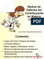 Medios de Defensa Del Contribuyente en Materia Tributaria