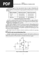 Unit V Transistor Biasing and Thermal Stabilization