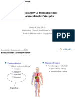 PK Principles of Bioavailability & Bioequivalence