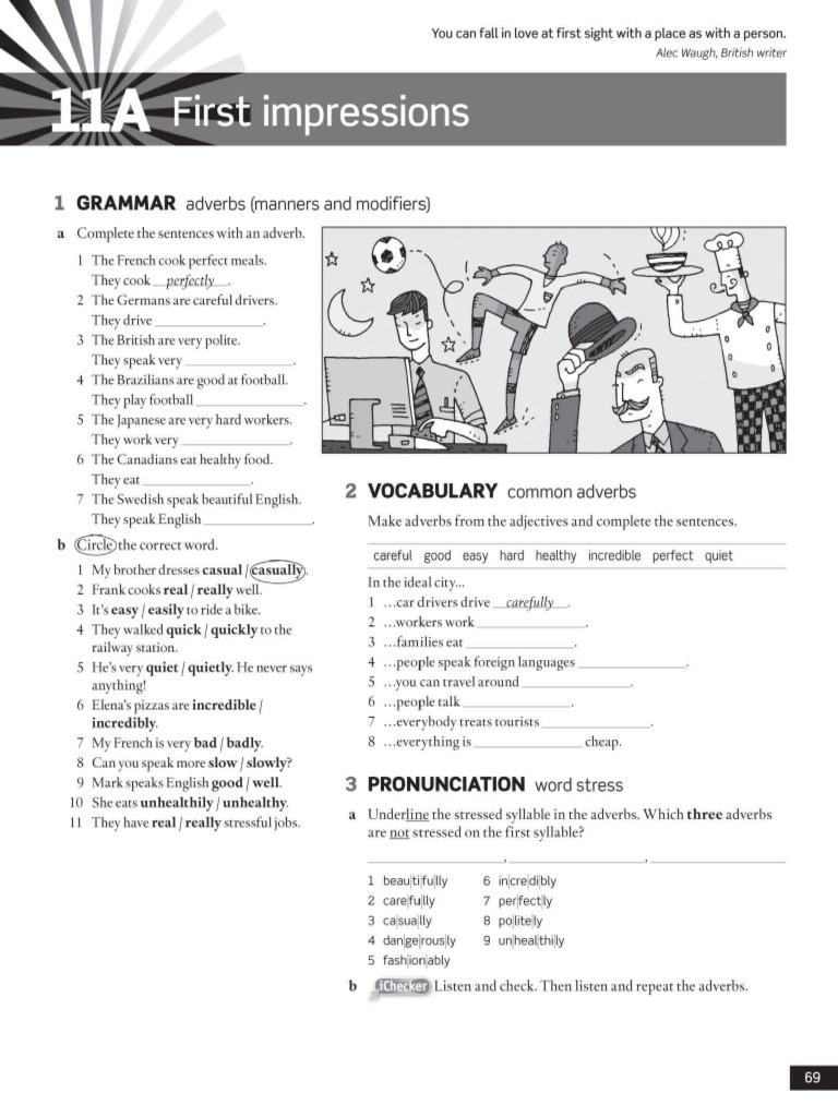 English File 3e - Elementary WB-70-71 | PDF