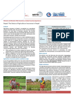 Nepal Agricultural Insurance - Country Experience Factsheet