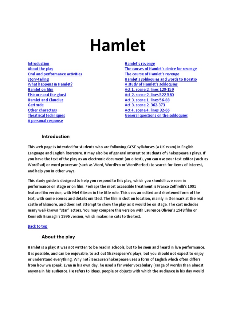 Hamlet | PDF | Hamlet