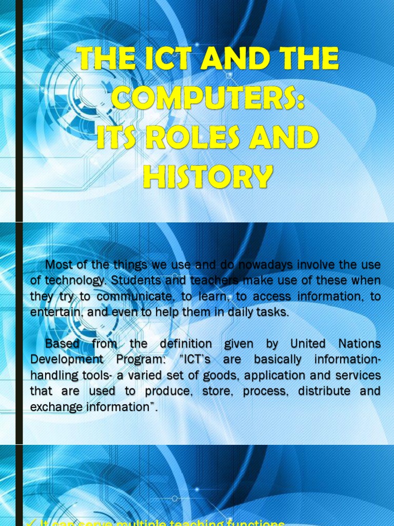 Understanding The ICT On Computers | PDF | Educational Technology ...