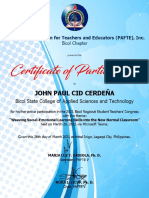 E-Certificate of Participation