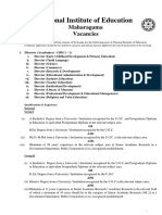 National Institute of Education: Maharagama Vacancies