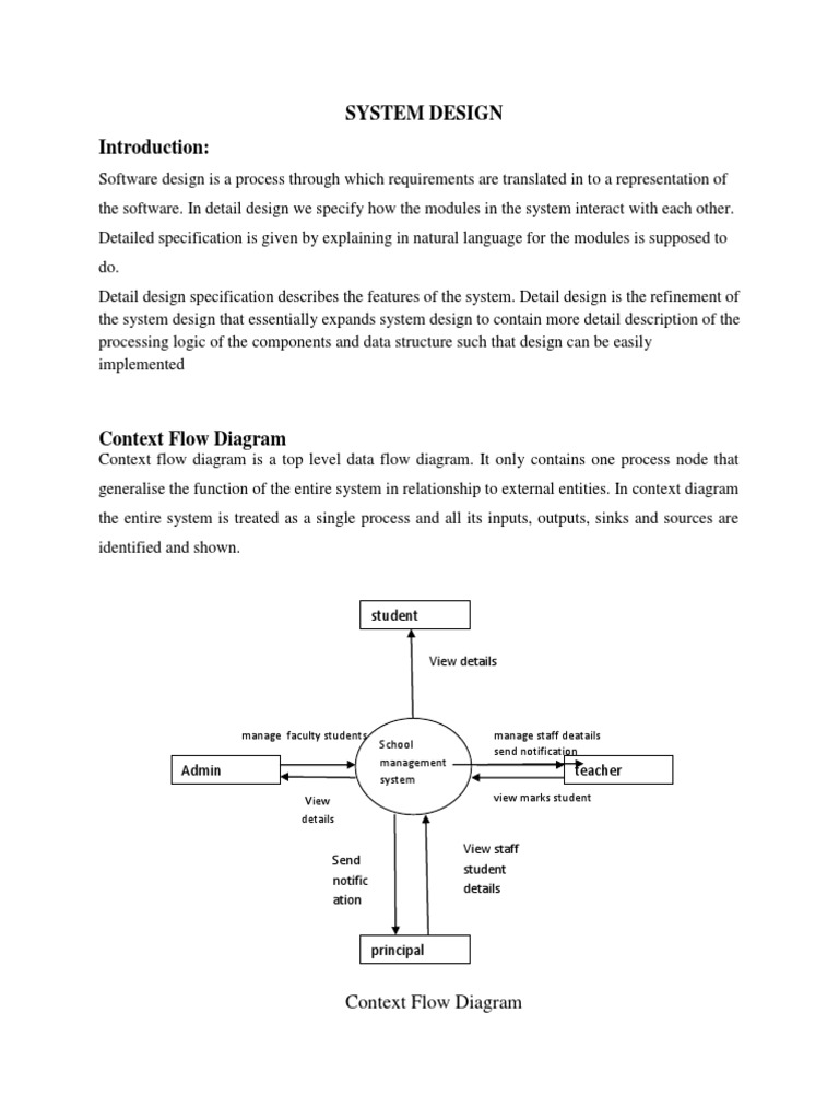 School Management System DFD Overview | PDF | Data Management ...